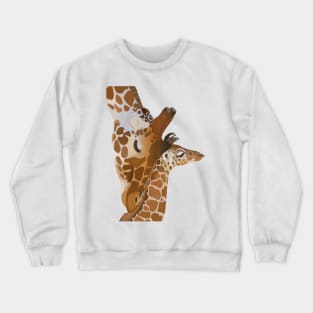 Giraffe african animal art unique design Crewneck Sweatshirt